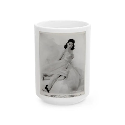 Kathryn Grant #104 (Vintage Female Icon) White Coffee Mug 15oz - Go Mug Yourself