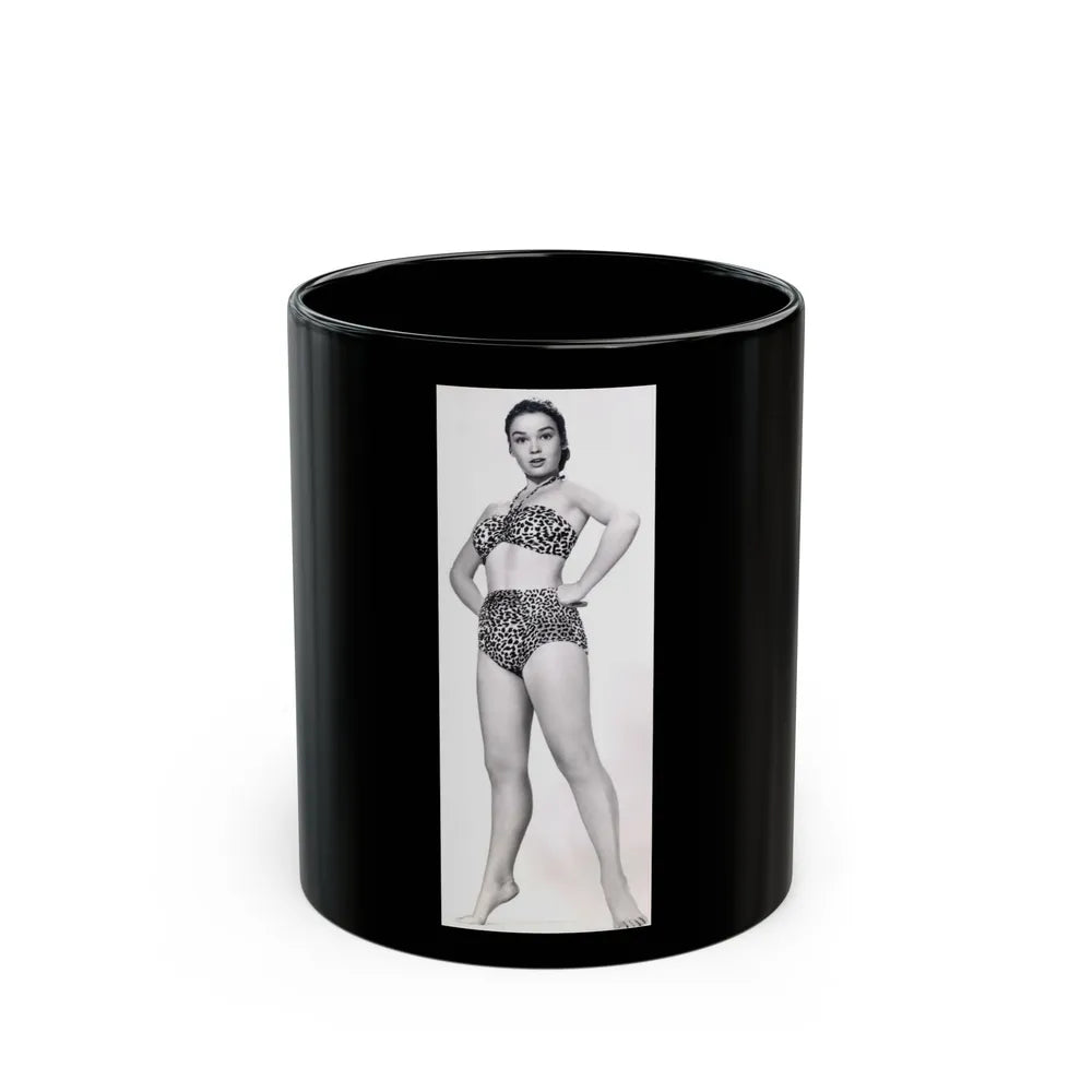 Kathryn Grant #105 (Vintage Female Icon) Black Coffee Mug-11oz-Go Mug Yourself