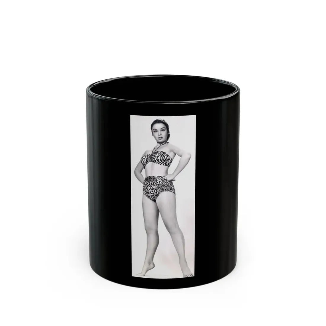 Kathryn Grant #105 (Vintage Female Icon) Black Coffee Mug 11oz - Go Mug Yourself