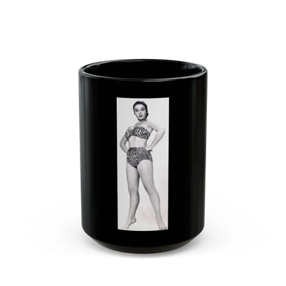 Kathryn Grant #105 (Vintage Female Icon) Black Coffee Mug-15oz-Go Mug Yourself