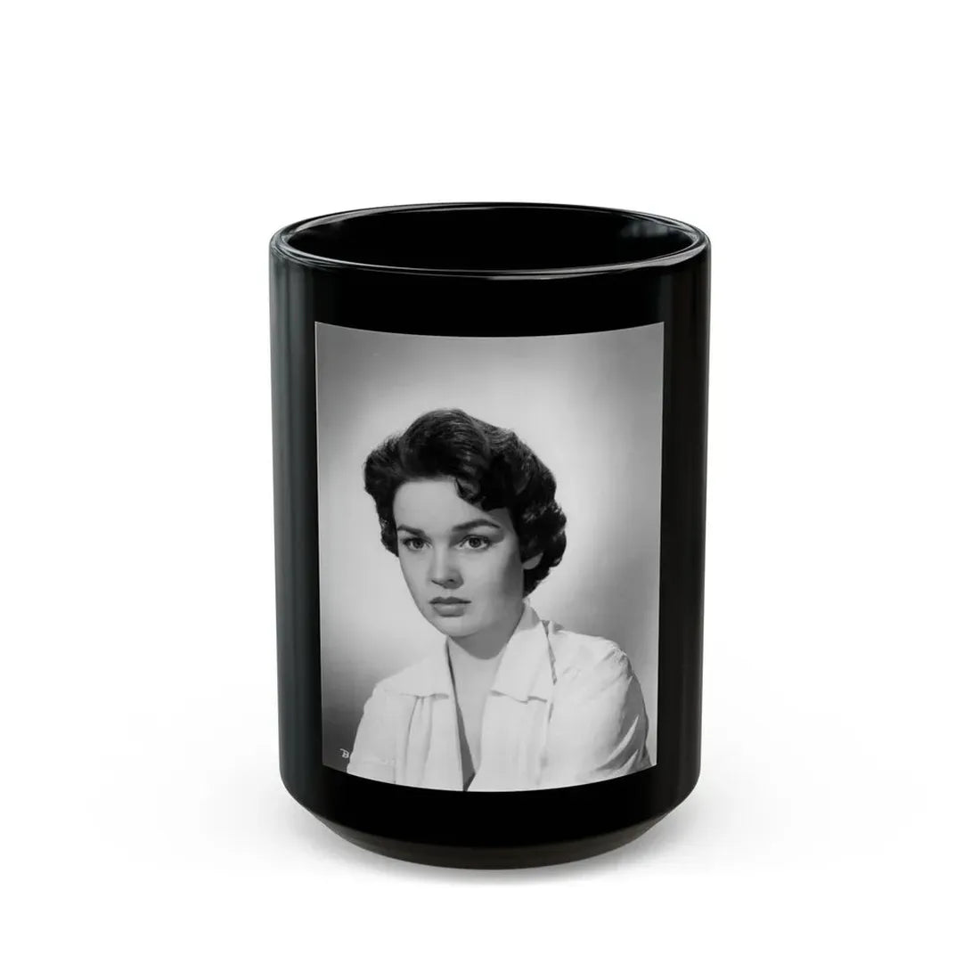 Kathryn Grant #107 (Vintage Female Icon) Black Coffee Mug 15oz - Go Mug Yourself