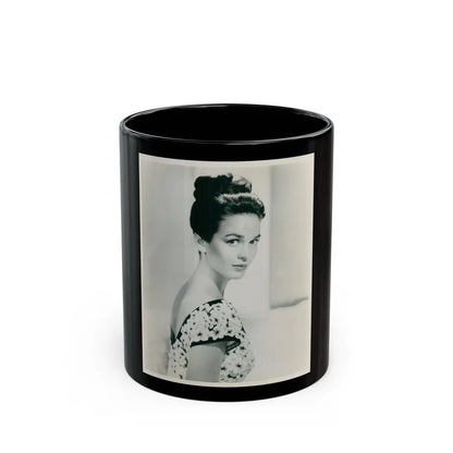 Kathryn Grant #108 (Vintage Female Icon) Black Coffee Mug-11oz-Go Mug Yourself