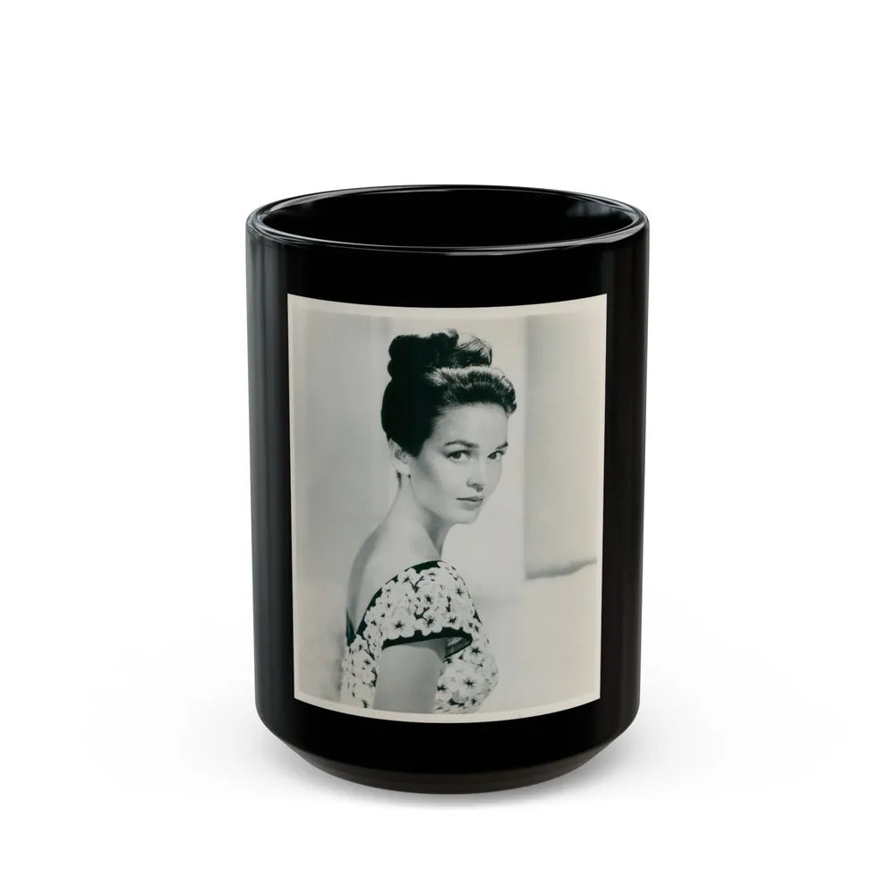 Kathryn Grant #108 (Vintage Female Icon) Black Coffee Mug-15oz-Go Mug Yourself