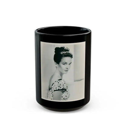 Kathryn Grant #108 (Vintage Female Icon) Black Coffee Mug 15oz - Go Mug Yourself