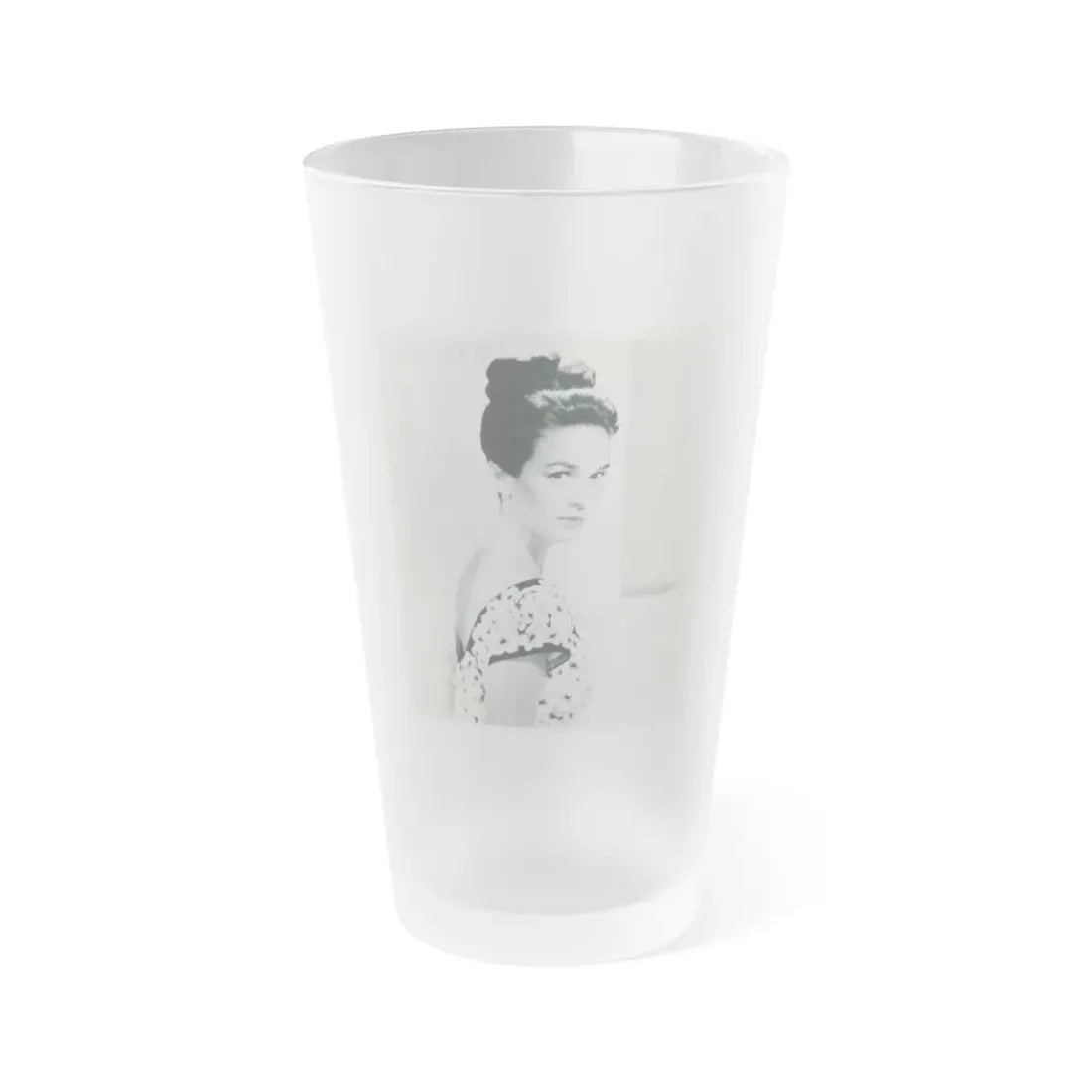 Kathryn Grant #108 (Vintage Female Icon) Frosted Pint Glass 16oz 16oz Frosted - Go Mug Yourself