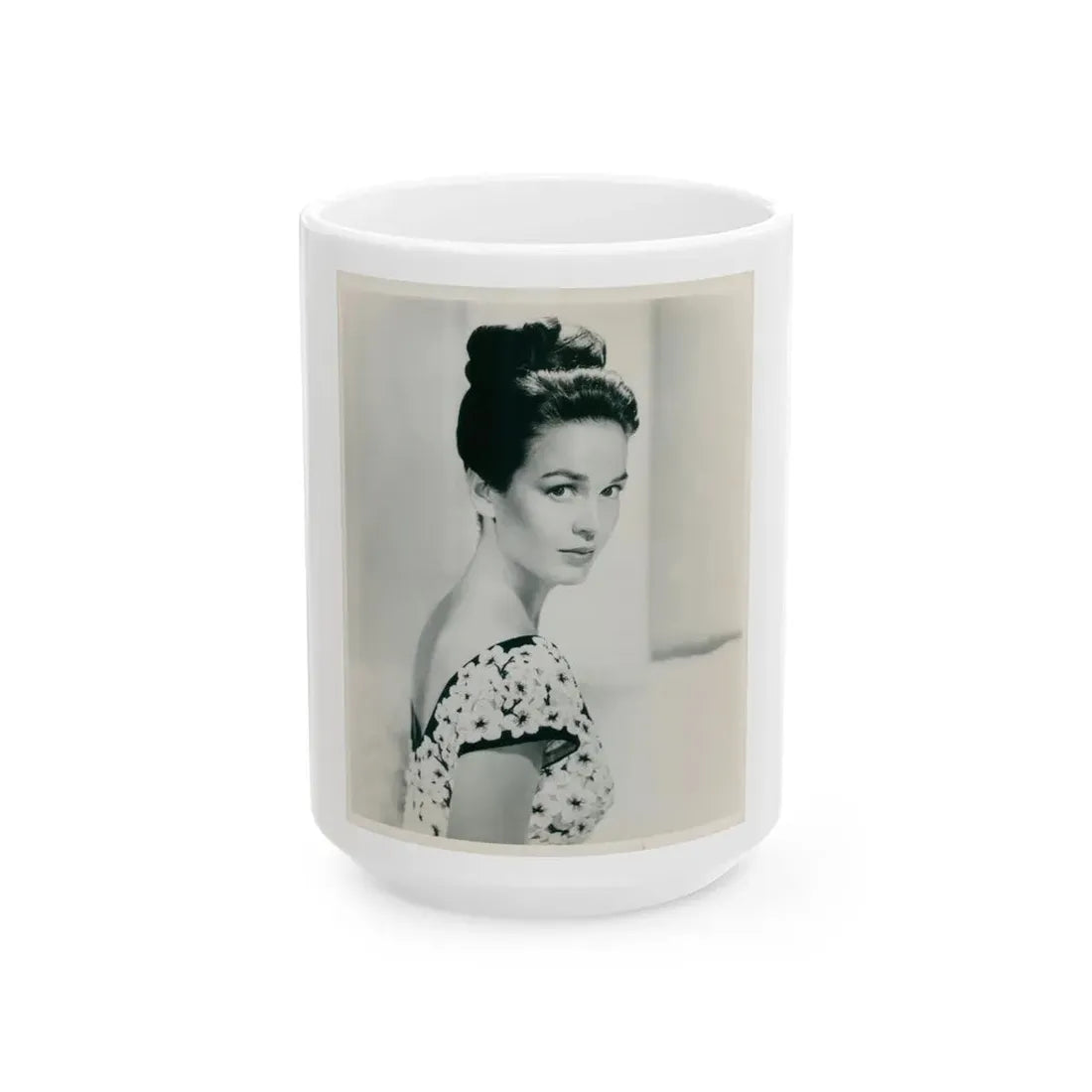 Kathryn Grant #108 (Vintage Female Icon) White Coffee Mug 15oz - Go Mug Yourself