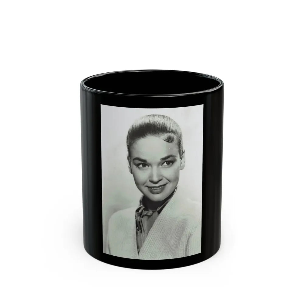 Kathryn Grant #110 (Vintage Female Icon) Black Coffee Mug-11oz-Go Mug Yourself