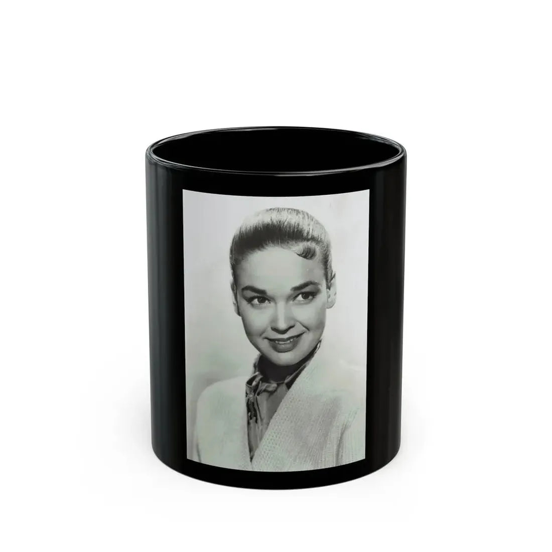 Kathryn Grant #110 (Vintage Female Icon) Black Coffee Mug 11oz - Go Mug Yourself