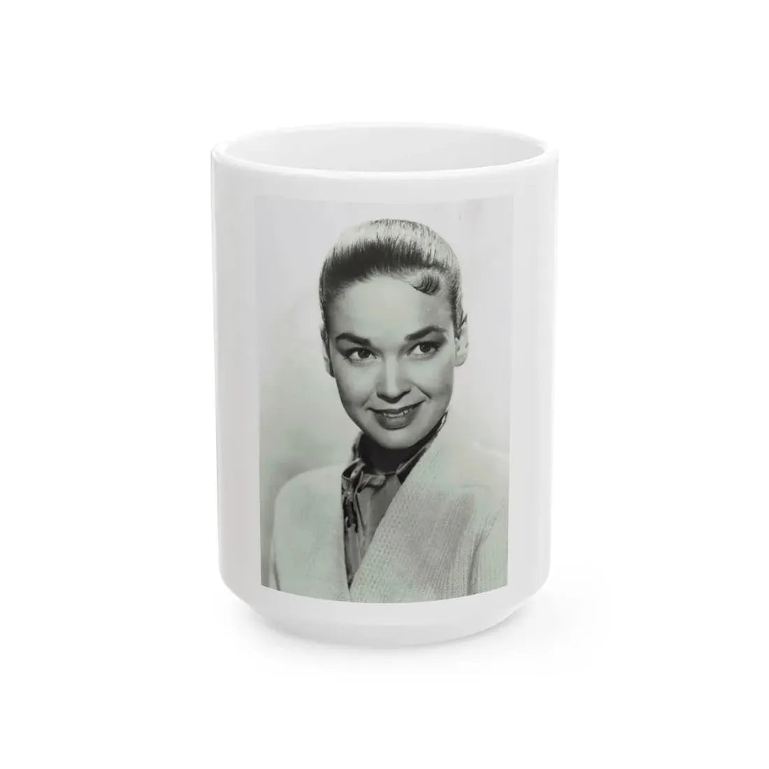 Kathryn Grant #110 (Vintage Female Icon) White Coffee Mug 15oz - Go Mug Yourself
