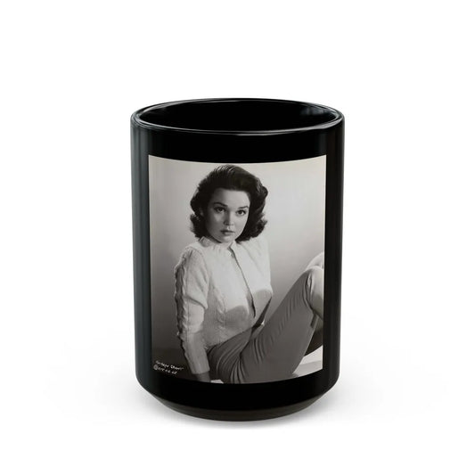 Kathryn Grant #111 (Vintage Female Icon) Black Coffee Mug-15oz-Go Mug Yourself