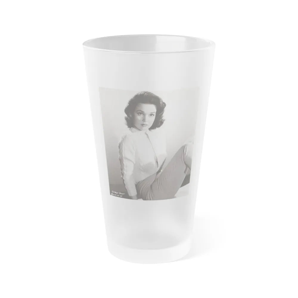 Kathryn Grant #111 (Vintage Female Icon) Frosted Pint Glass 16oz-16oz-Frosted-Go Mug Yourself