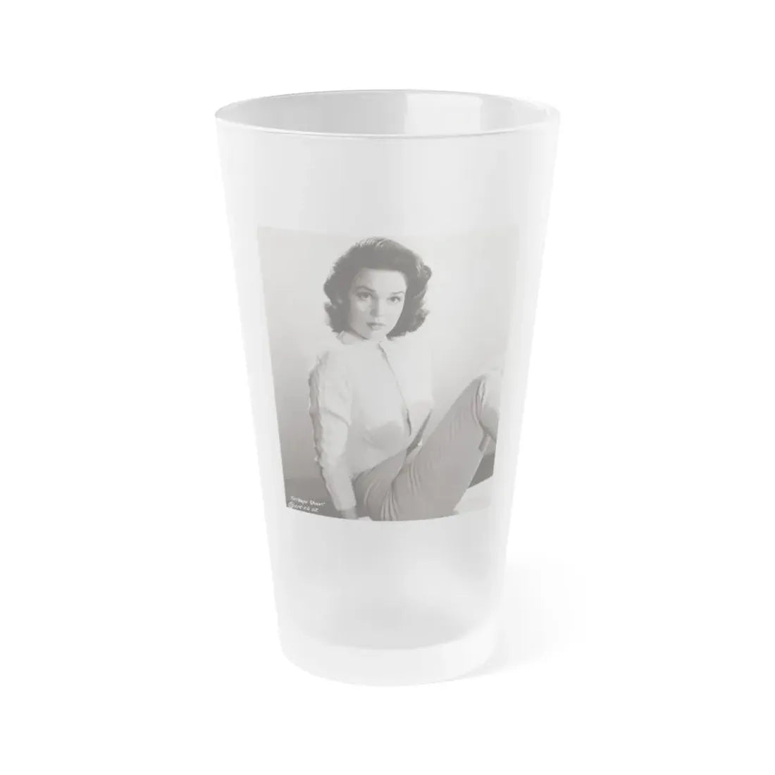 Kathryn Grant #111 (Vintage Female Icon) Frosted Pint Glass 16oz 16oz Frosted - Go Mug Yourself