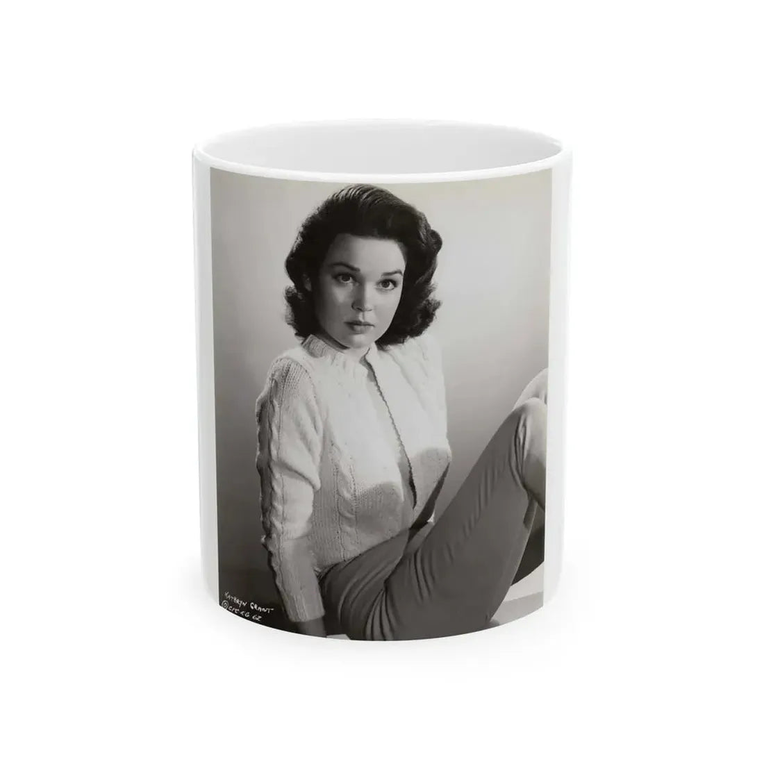 Kathryn Grant #111 (Vintage Female Icon) White Coffee Mug 11oz - Go Mug Yourself