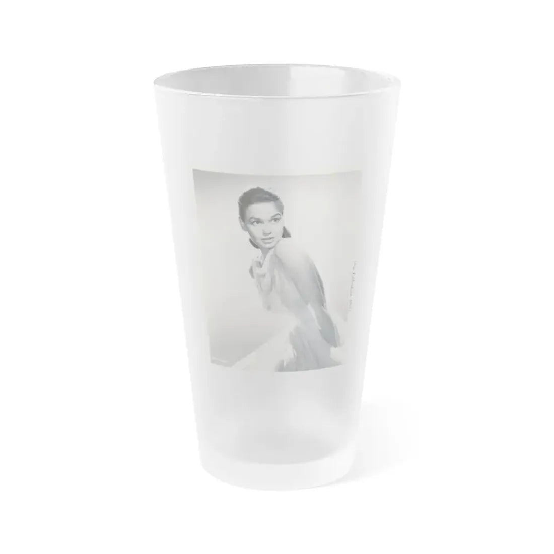Kathryn Grant #115 (Vintage Female Icon) Frosted Pint Glass 16oz 16oz Frosted - Go Mug Yourself