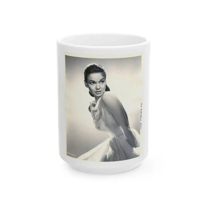 Kathryn Grant #115 (Vintage Female Icon) White Coffee Mug 15oz - Go Mug Yourself