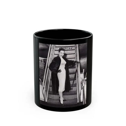 Kathryn Grant #117 (Vintage Female Icon) Black Coffee Mug 11oz - Go Mug Yourself