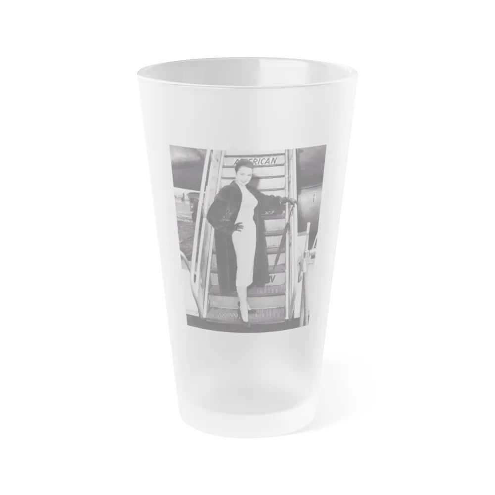 Kathryn Grant #117 (Vintage Female Icon) Frosted Pint Glass 16oz-16oz-Frosted-Go Mug Yourself