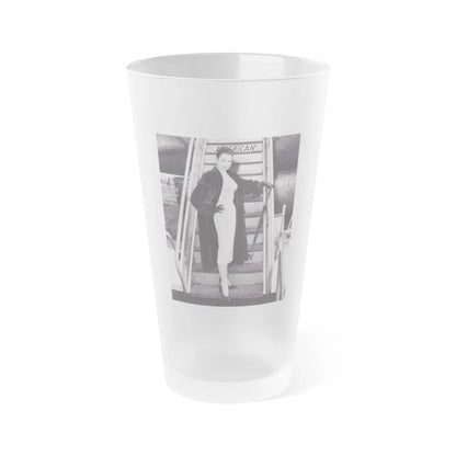 Kathryn Grant #117 (Vintage Female Icon) Frosted Pint Glass 16oz-16oz-Frosted-Go Mug Yourself