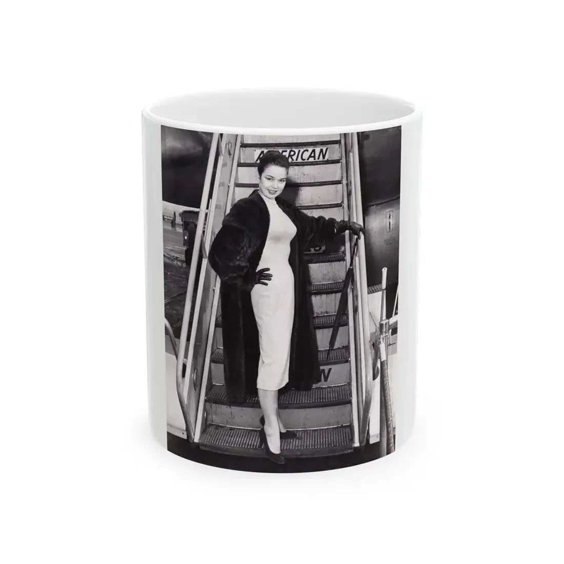 Kathryn Grant #117 (Vintage Female Icon) White Coffee Mug 11oz - Go Mug Yourself