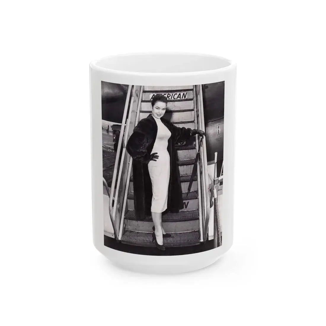 Kathryn Grant #117 (Vintage Female Icon) White Coffee Mug 15oz - Go Mug Yourself