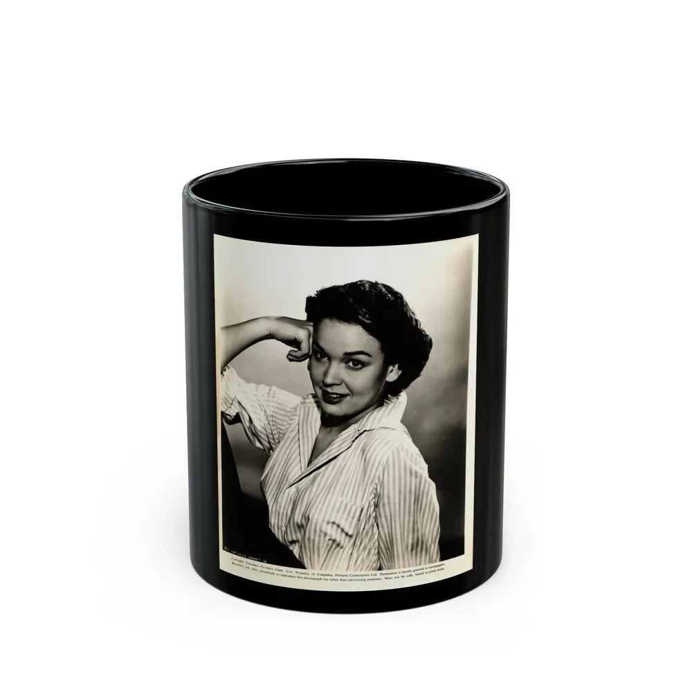 Kathryn Grant #123 (Vintage Female Icon) Black Coffee Mug-11oz-Go Mug Yourself