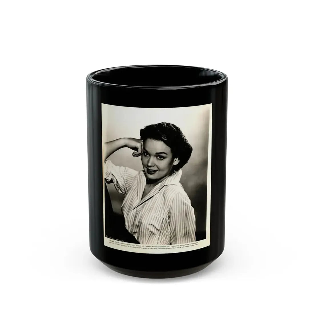 Kathryn Grant #123 (Vintage Female Icon) Black Coffee Mug 15oz - Go Mug Yourself