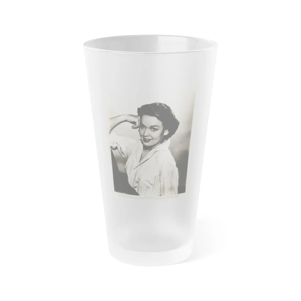 Kathryn Grant #123 (Vintage Female Icon) Frosted Pint Glass 16oz-16oz-Frosted-Go Mug Yourself