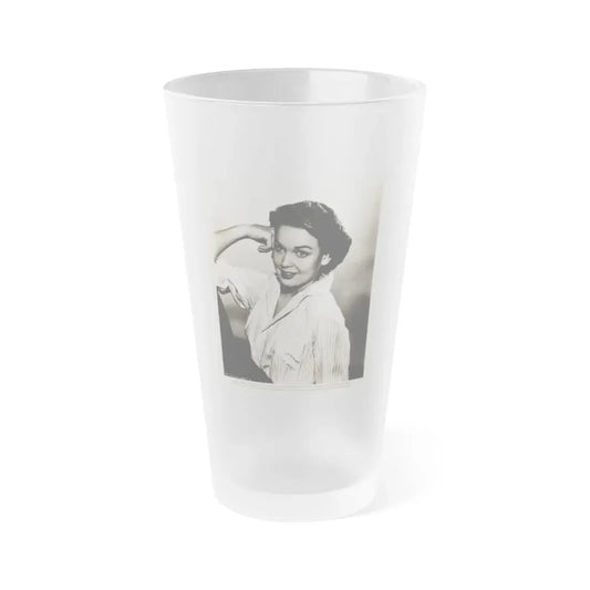 Kathryn Grant #123 (Vintage Female Icon) Frosted Pint Glass 16oz 16oz Frosted - Go Mug Yourself