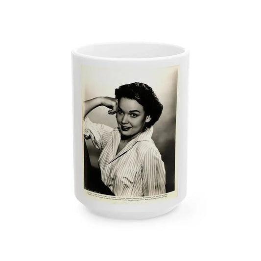 Kathryn Grant #123 (Vintage Female Icon) White Coffee Mug 15oz - Go Mug Yourself