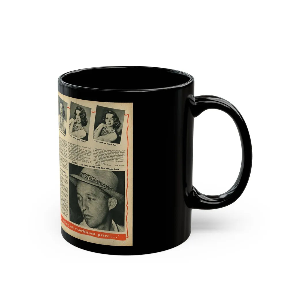 Kathryn Grant #124 (Vintage Female Icon) Black Coffee Mug-Go Mug Yourself