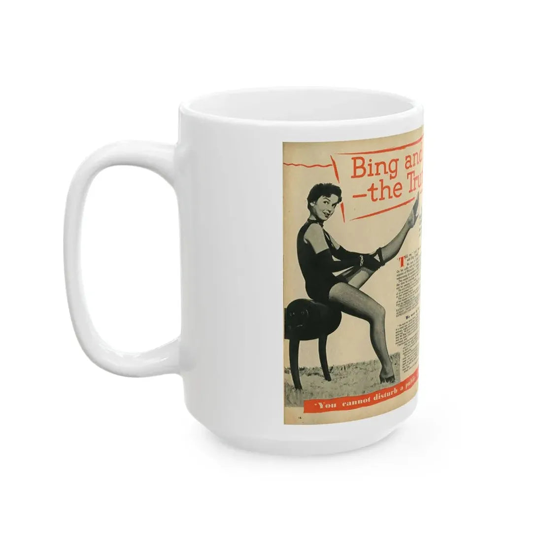 Kathryn Grant #124 (Vintage Female Icon) White Coffee Mug - Go Mug Yourself