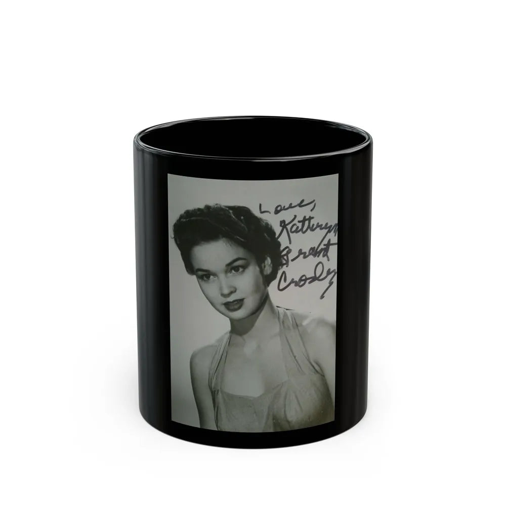 Kathryn Grant #126 (Vintage Female Icon) Black Coffee Mug-11oz-Go Mug Yourself