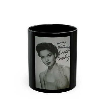 Kathryn Grant #126 (Vintage Female Icon) Black Coffee Mug-11oz-Go Mug Yourself