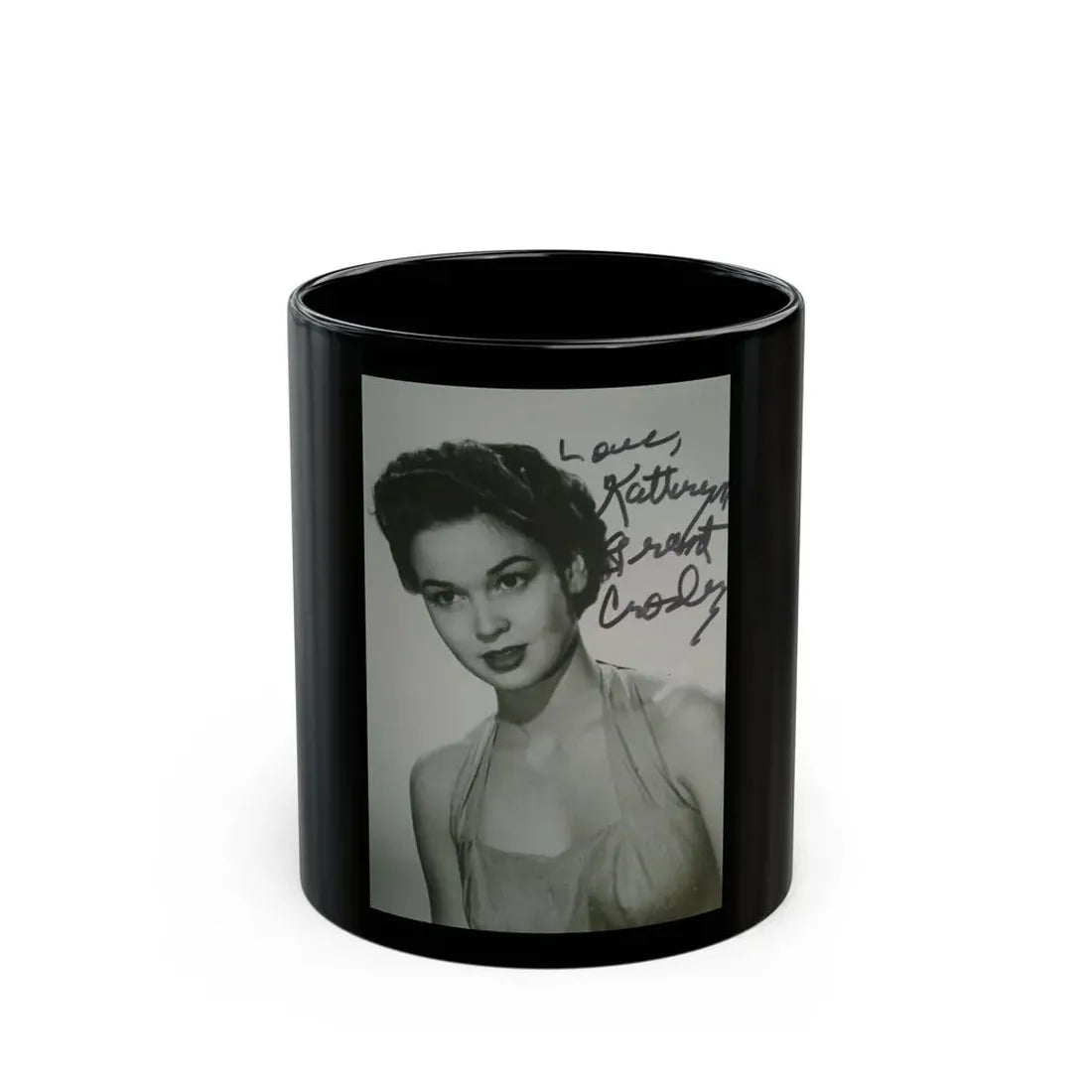 Kathryn Grant #126 (Vintage Female Icon) Black Coffee Mug 11oz - Go Mug Yourself