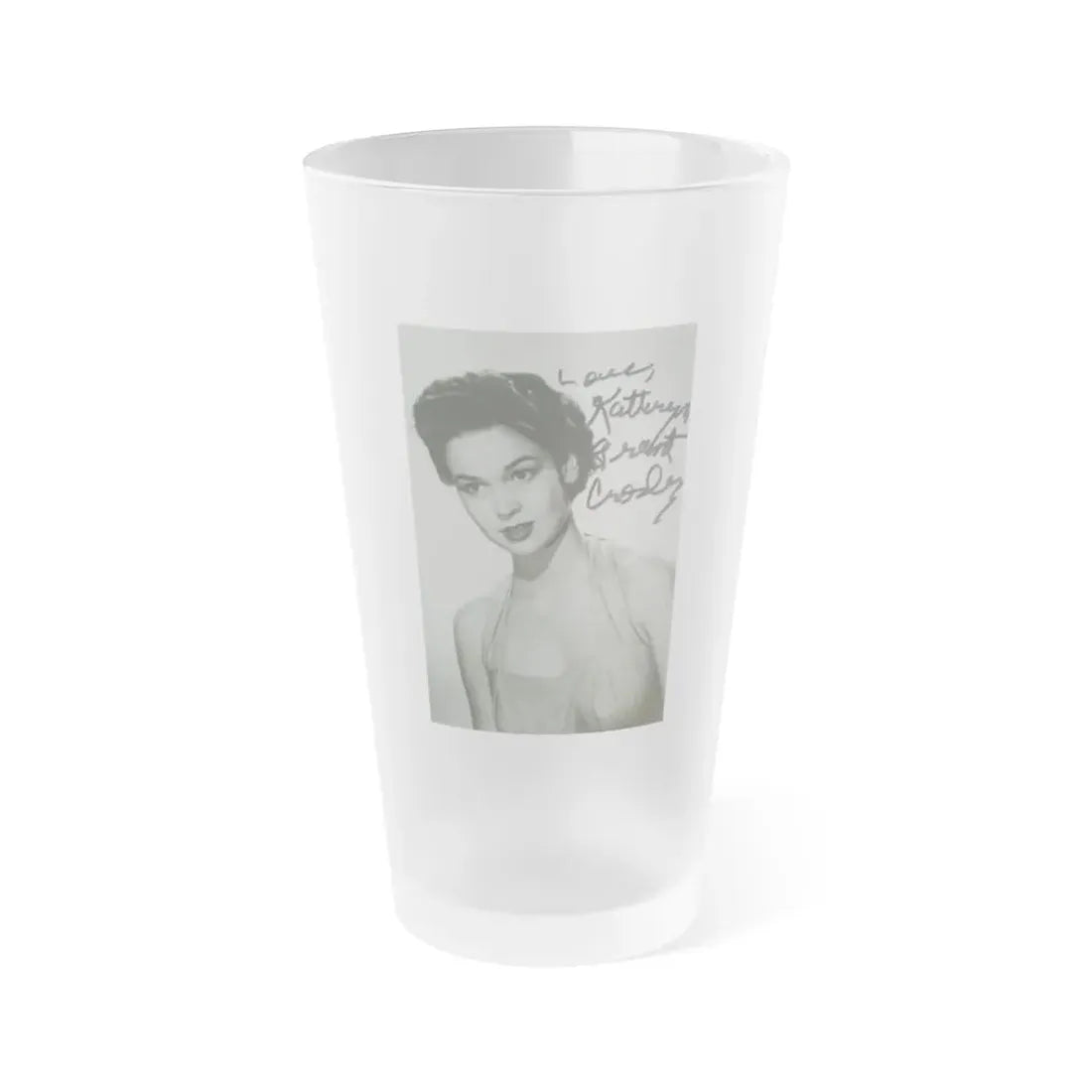 Kathryn Grant #126 (Vintage Female Icon) Frosted Pint Glass 16oz 16oz Frosted - Go Mug Yourself