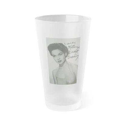Kathryn Grant #126 (Vintage Female Icon) Frosted Pint Glass 16oz 16oz Frosted - Go Mug Yourself