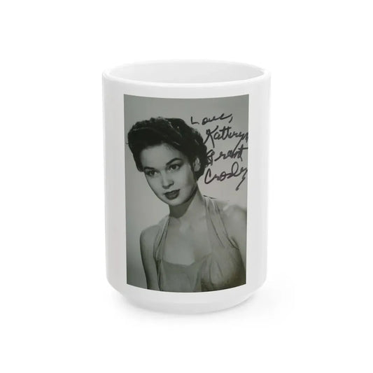 Kathryn Grant #126 (Vintage Female Icon) White Coffee Mug 15oz - Go Mug Yourself