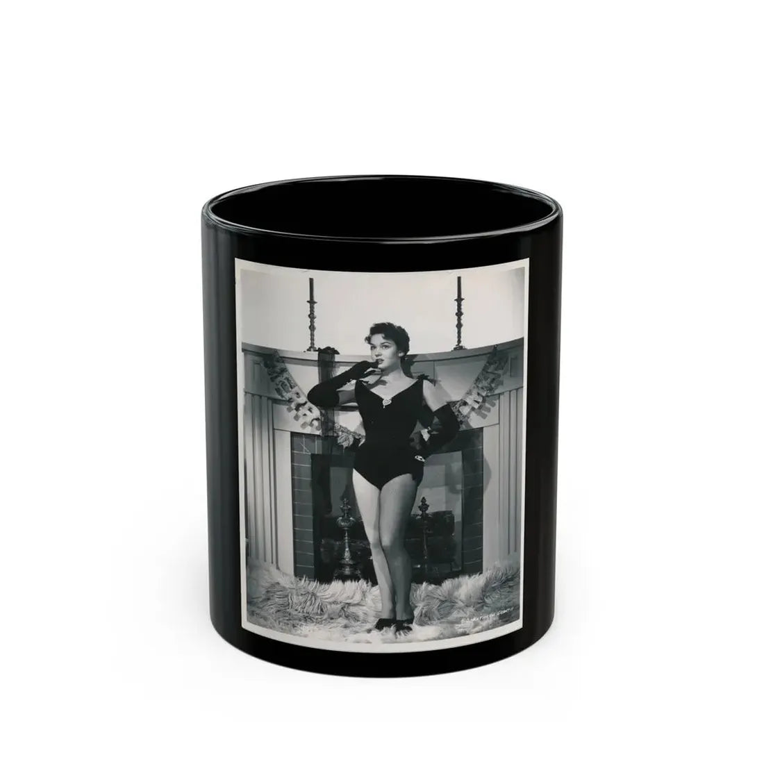 Kathryn Grant #127 (Vintage Female Icon) Black Coffee Mug 11oz - Go Mug Yourself