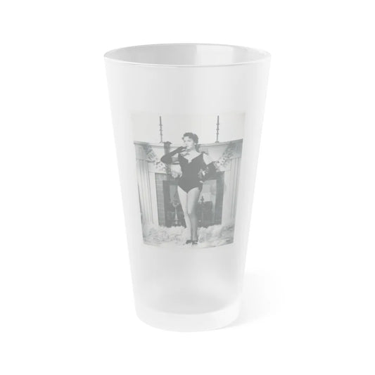 Kathryn Grant #127 (Vintage Female Icon) Frosted Pint Glass 16oz-16oz-Frosted-Go Mug Yourself