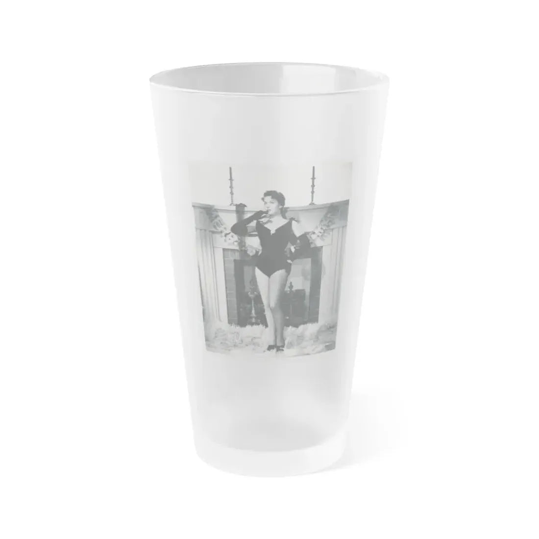 Kathryn Grant #127 (Vintage Female Icon) Frosted Pint Glass 16oz 16oz Frosted - Go Mug Yourself