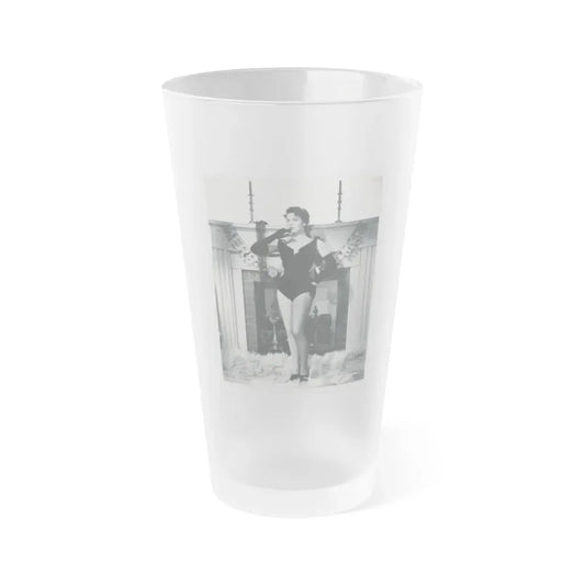 Kathryn Grant #127 (Vintage Female Icon) Frosted Pint Glass 16oz 16oz Frosted - Go Mug Yourself