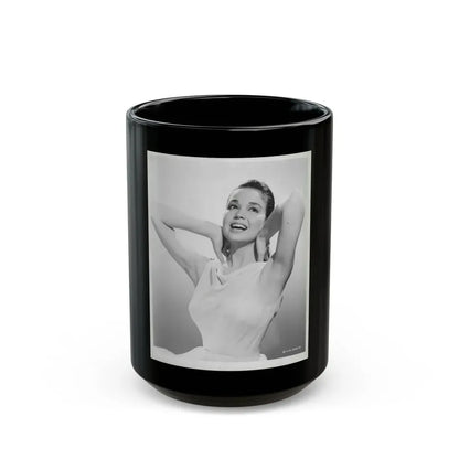 Kathryn Grant #128 (Vintage Female Icon) Black Coffee Mug 15oz - Go Mug Yourself