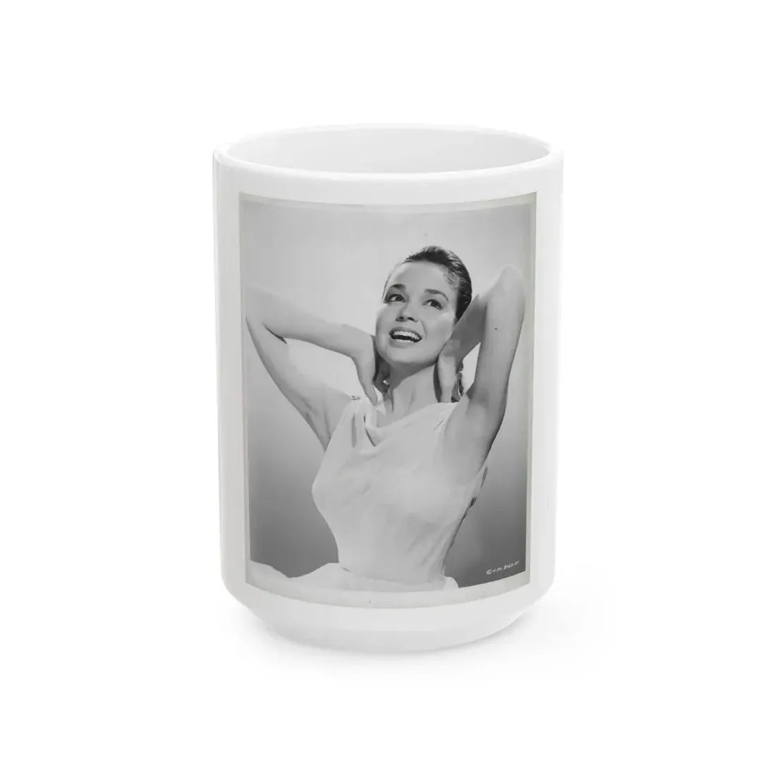 Kathryn Grant #128 (Vintage Female Icon) White Coffee Mug 15oz - Go Mug Yourself
