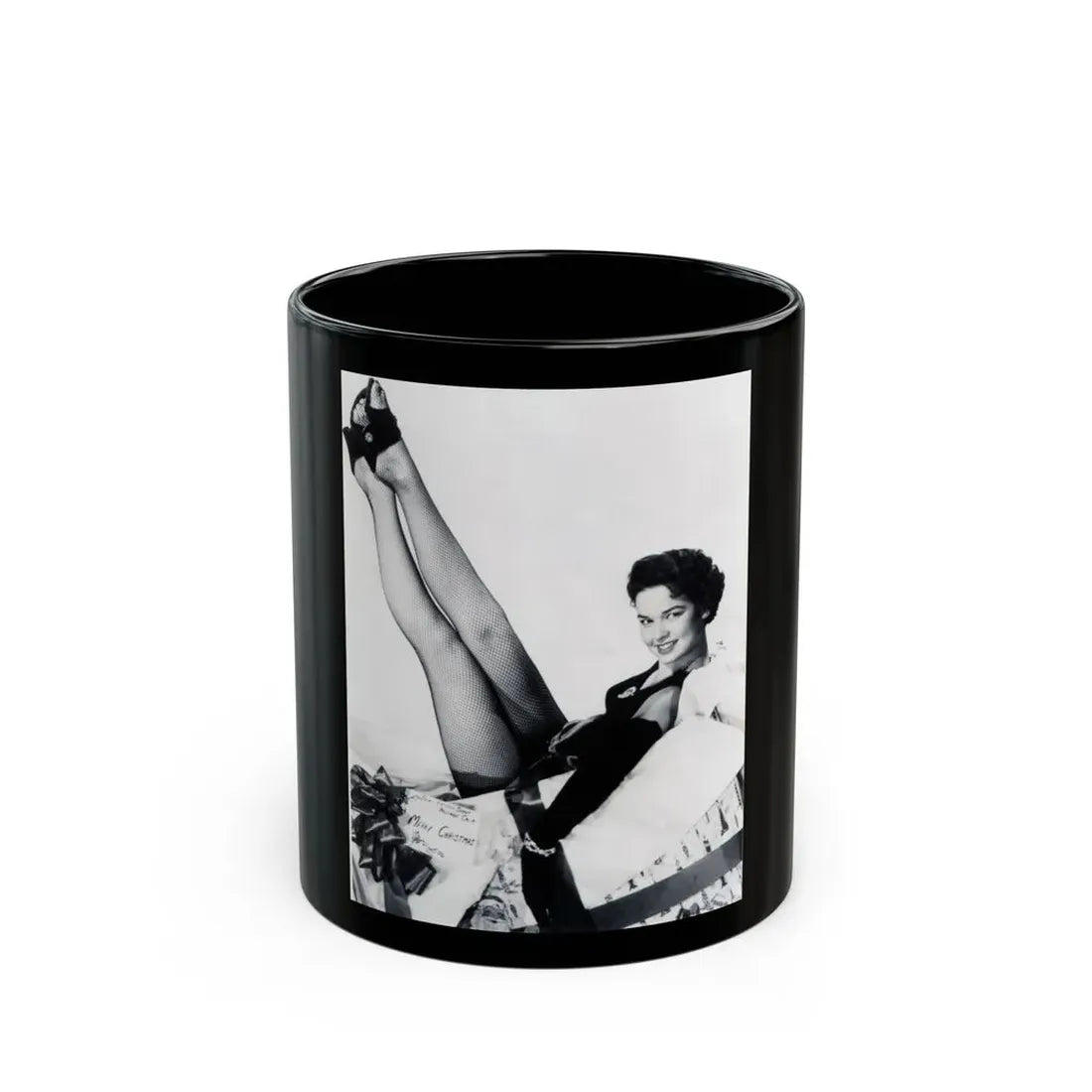Kathryn Grant #131 (Vintage Female Icon) Black Coffee Mug 11oz - Go Mug Yourself