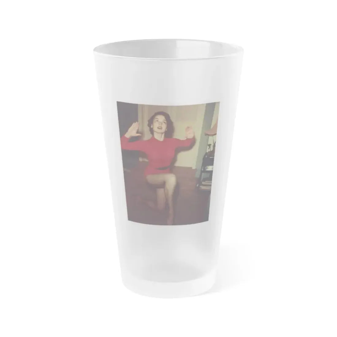 Kathryn Grant #132 (Vintage Female Icon) Frosted Pint Glass 16oz 16oz Frosted - Go Mug Yourself