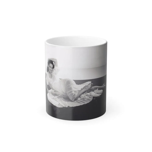 Kathryn Grant #133 (B&W download) (Vintage Female Icons) Color Changing Mug 11oz-11oz-Go Mug Yourself