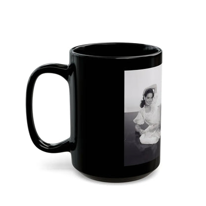Kathryn Grant #133 (Vintage Female Icon) Black Coffee Mug-Go Mug Yourself