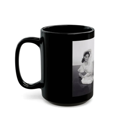 Kathryn Grant #133 (Vintage Female Icon) Black Coffee Mug - Go Mug Yourself