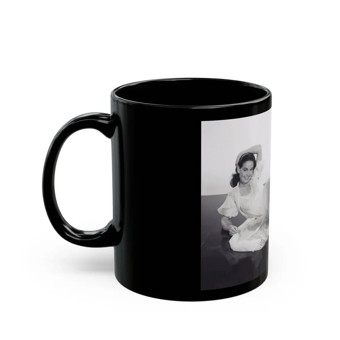 Kathryn Grant #133 (Vintage Female Icon) Black Coffee Mug - Go Mug Yourself