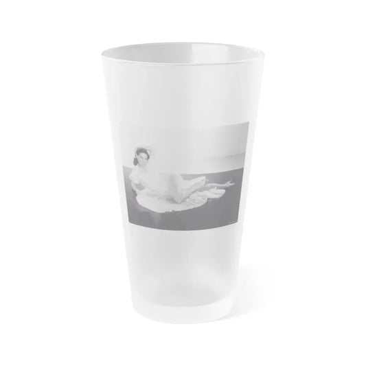 Kathryn Grant #133 (Vintage Female Icon) Frosted Pint Glass 16oz 16oz Frosted - Go Mug Yourself